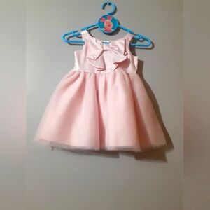 Janie and Jack Soft Pink Baby Dress Flare Sleeveless 6-12M Pictures Party Event